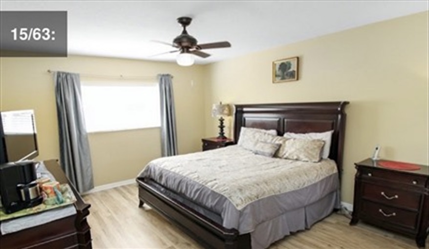UPPER FLOOR: Bedroom 3: Master bedroom with king bed and TV. Ceiling fan. Ref 701BV. Villa at Bella Vida with own South facing pool., Games room & near to Disney in Bellavida Resort, Kissimmee, Orlando